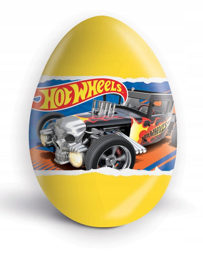 Hot Wheels Surprise Milk Chocolate Eggs with Prize Toy Inside 24Pcs