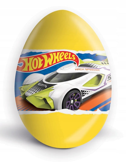 Hot Wheels Surprise Milk Chocolate Eggs with Prize Toy Inside 24Pcs