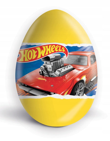 Hot Wheels Surprise Milk Chocolate Eggs with Prize Toy Inside 24Pcs