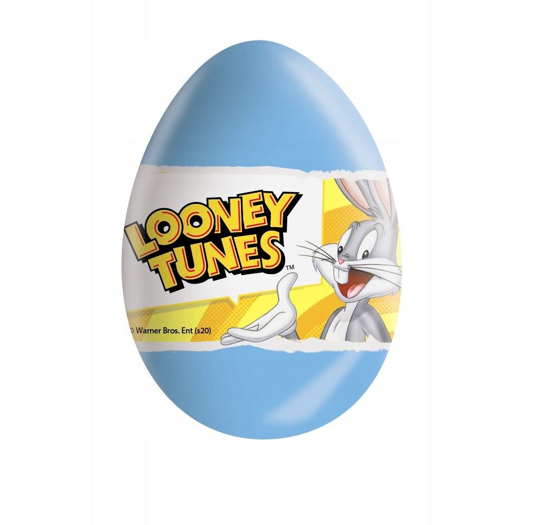 Looney Tunes Surprise Milk Chocolate Eggs with Prize Toy Inside 24Pcs