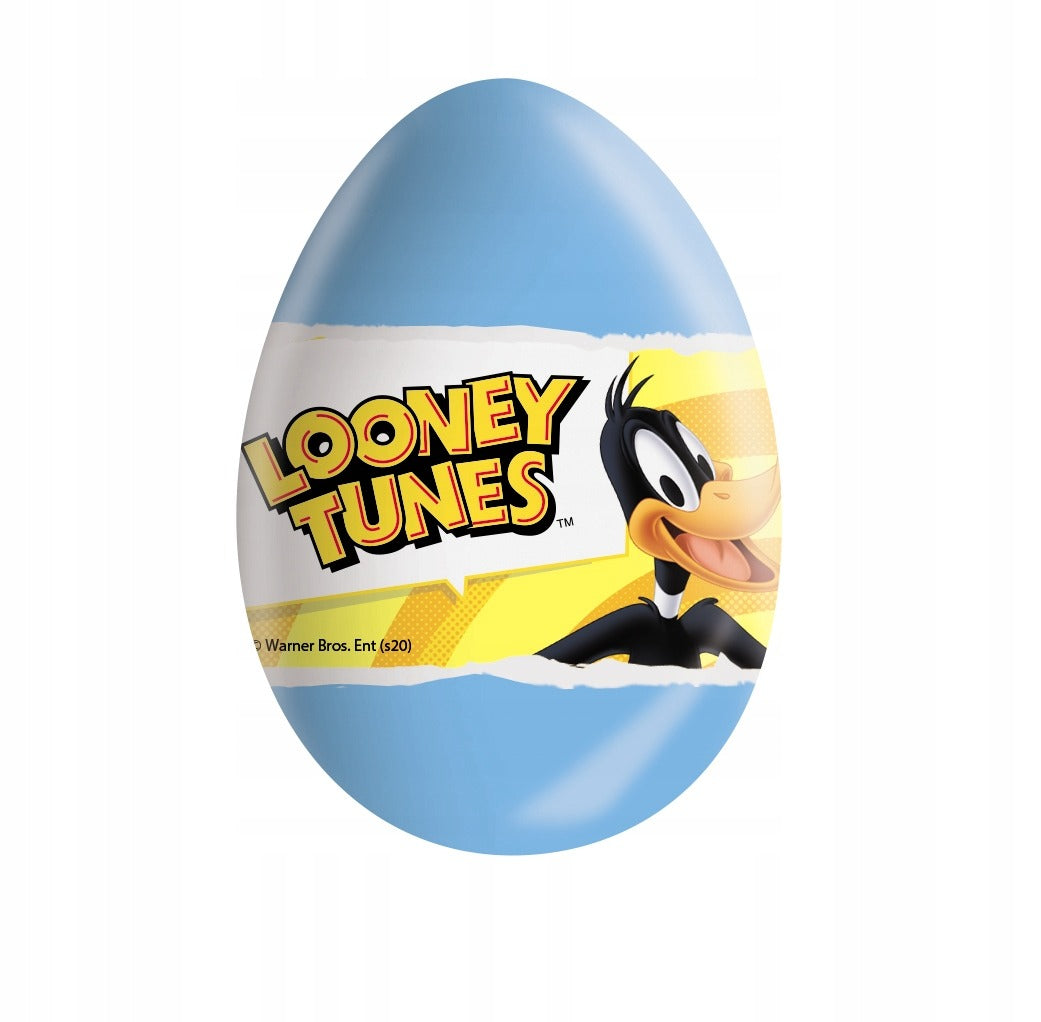 Looney Tunes Surprise Milk Chocolate Eggs with Prize Toy Inside 24Pcs