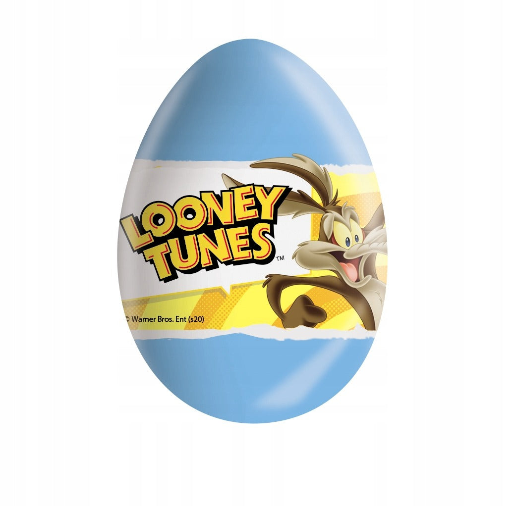 Looney Tunes Surprise Milk Chocolate Eggs with Prize Toy Inside 24Pcs