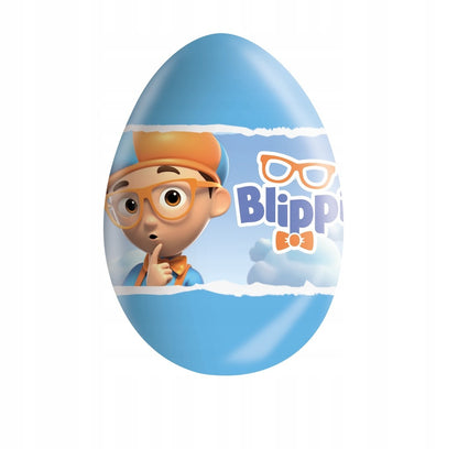 Blippi Wonders Surprise Milk Chocolate Eggs with Prize Toy Inside 24Pcs