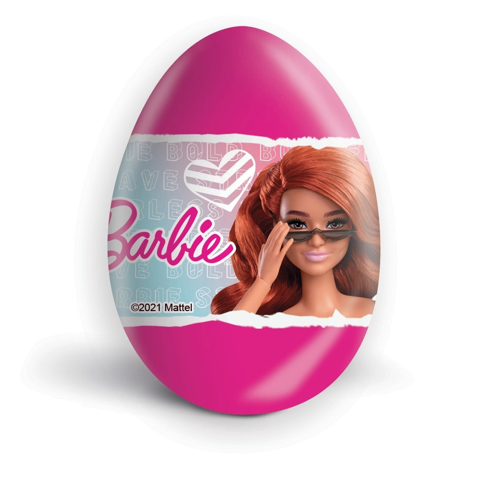 Barbie Surprise Milk Chocolate Eggs with Prize Toy Inside 24Pcs