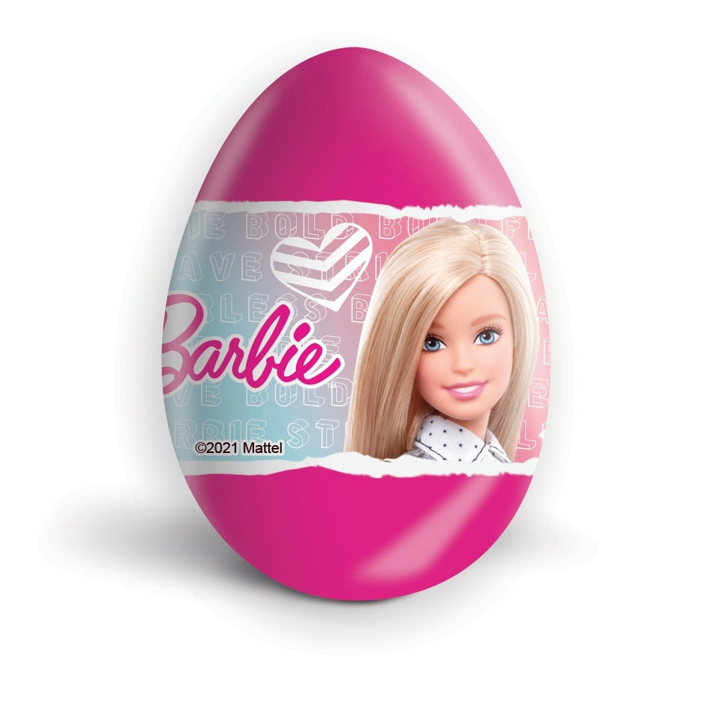 Barbie Surprise Milk Chocolate Eggs with Prize Toy Inside 24Pcs