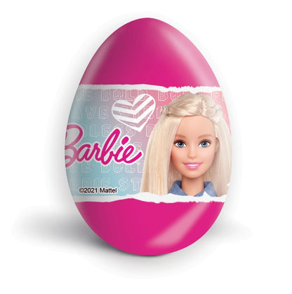 Barbie Surprise Milk Chocolate Eggs with Prize Toy Inside 24Pcs