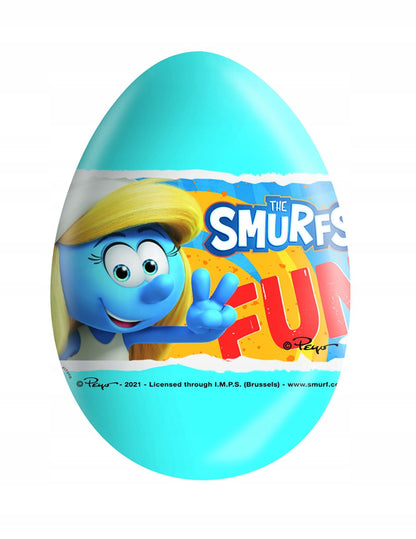 The Smurfs Surprise Milk Chocolate Eggs with Prize Toy Inside 24Pcs